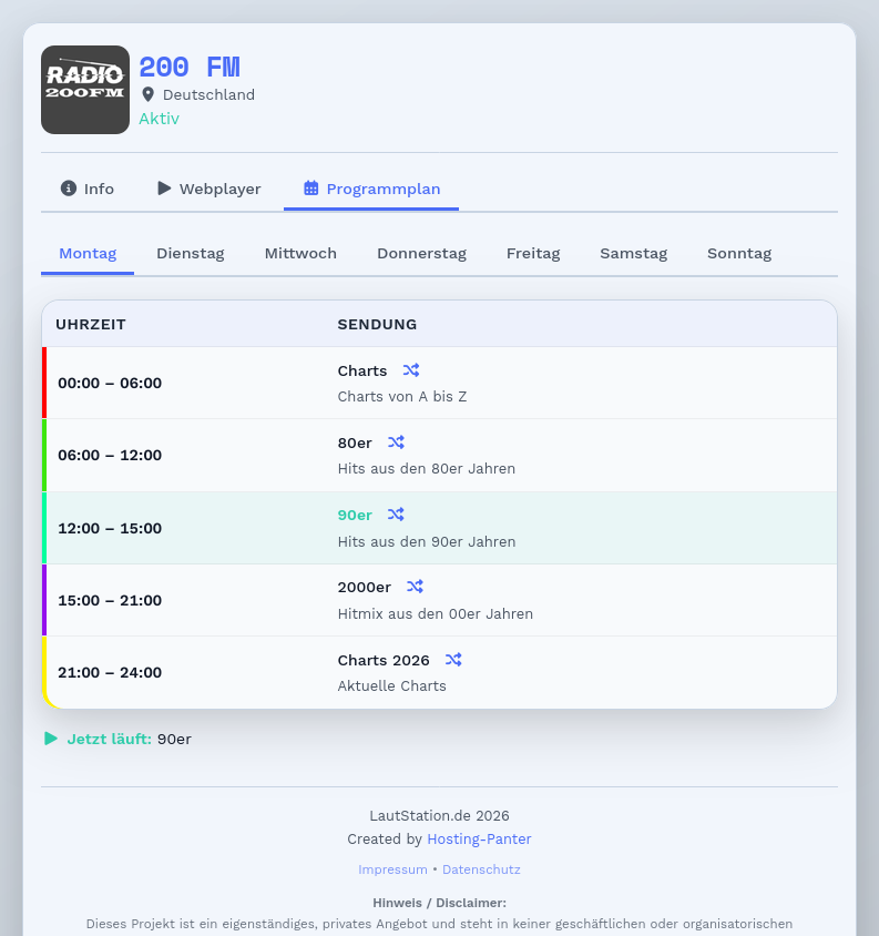 Lautstation.de - Stationsverzeichnis - Screenshot 20
