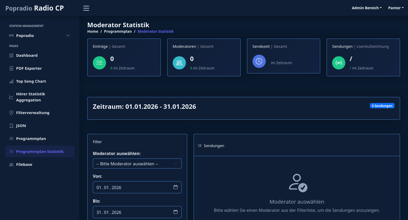 RadioCP – Multi-Station Management - Screenshot 5