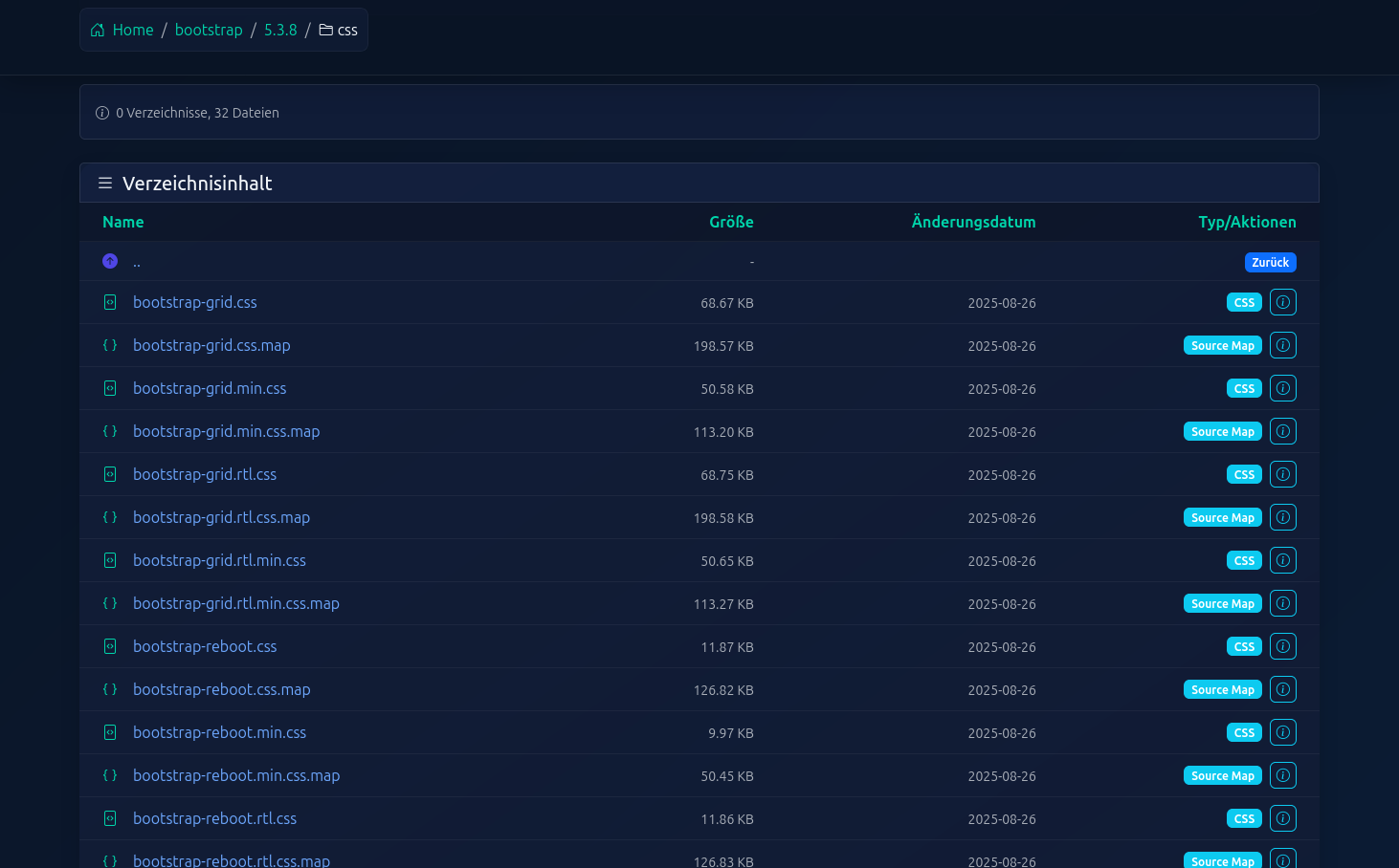 Verzeichnisliste - Screenshot 2